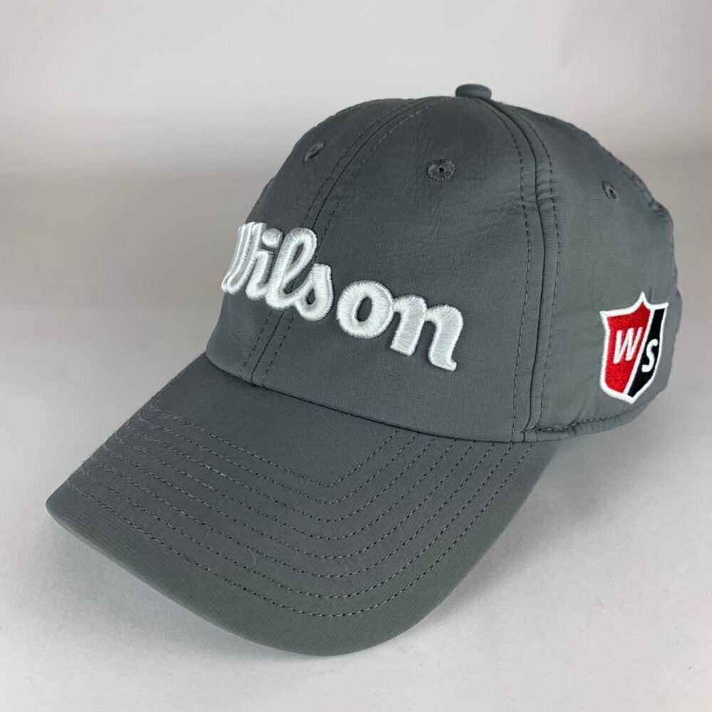 Wilson SnapX Unisex Gray Relaxed Fit Strapback Adjustable Hat